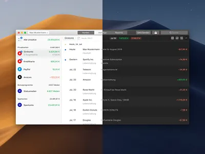 Dark Mode app apple banking dark mode design finance fintech macos money outbank sketch ui ux