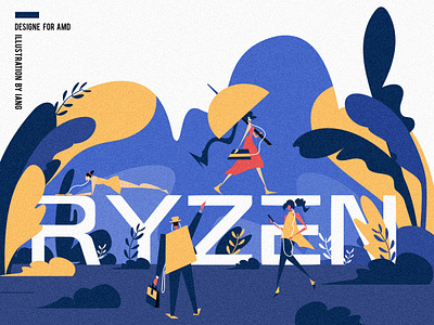AMD RYZEN amd illustration project