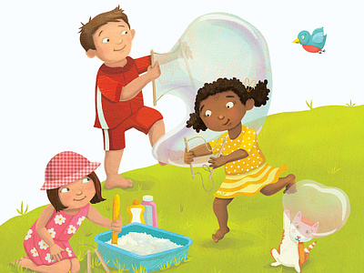 Highlights Summer Workbook cover illustration childhood childrens book childrens book illustration childrens books childrens illustration childrensillustration educational publishing girl illustration kidlitart kids books summer whimsical