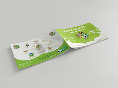 Fresh Milk Available advertise advertisement branding brochure brochure design brochure layout brochure mockup brochure template design illustration