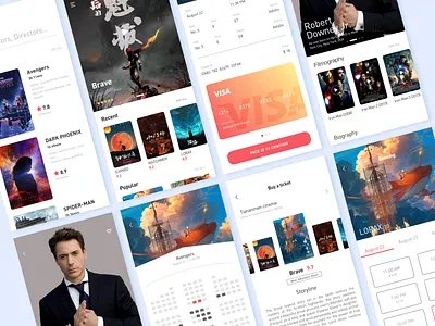 Movie android app application design ios player ui user