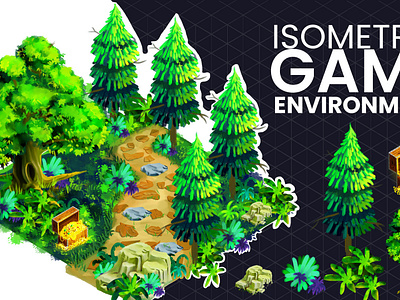 Isometric games design: isometric environment painting digital painting isometric isometric angle isometric art isometric design isometric drawing isometric games isometric grid isometric painting isometric shapes isometric treasure isometric trees isometric view landscape drawing landscape painting painting landscape painting rocks painting tree photoshop digital painting photoshop tutorials