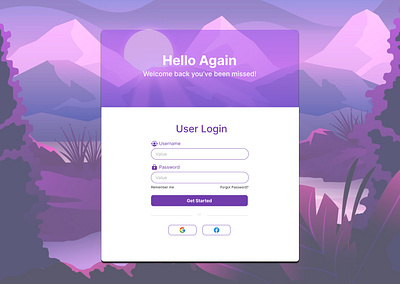 Login Screen ui