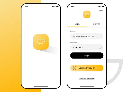 Awesome UI adobe xd app animation app design app interaction black ui cool animation design ui ui ux design ui design yellow yellow app design yellow ui