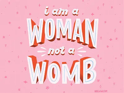 Dribble feminism illustration typography