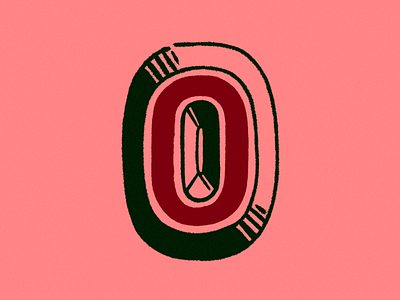 36 days of type - O 36 days of type design digital illustration illustration letter lettering o procreate typography typography design
