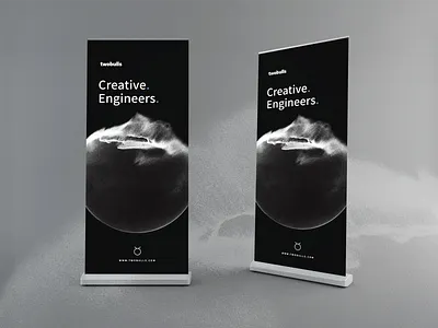 Two Bulls vinyl banner update banner ads banners branding presentation