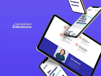 Grammar School high school interface design responsive design ui web