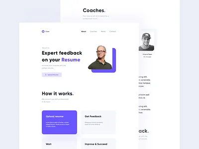 Clyver - Landing Page app blue design flat landing minimal mobile ui ux web
