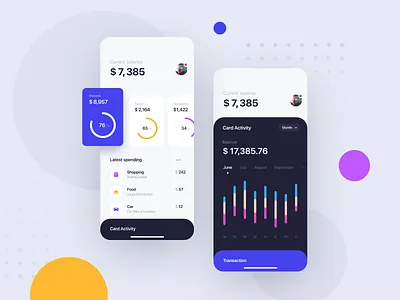Financial App Concept app finance interface ui ux