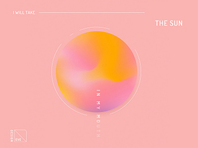 I Will Take The Sun Into My Mouth graphic illustration poster