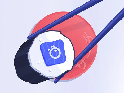 Algolia Japan Office algolia illustration illustrator japan maki search sushi vector