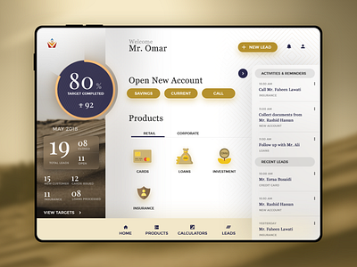 Sales Tablet App design sales sales app sales dashboard sales tool ui ux design vector