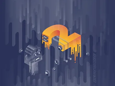 2 Days 2 before big lips countdown days drops escher fun ghost illustration legs liftoff monocle vector