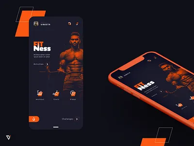 Fitness App app appdesign design ui ux webdesign
