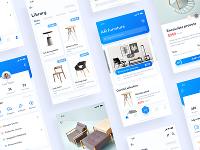 AR Furniture aggregate app ui
