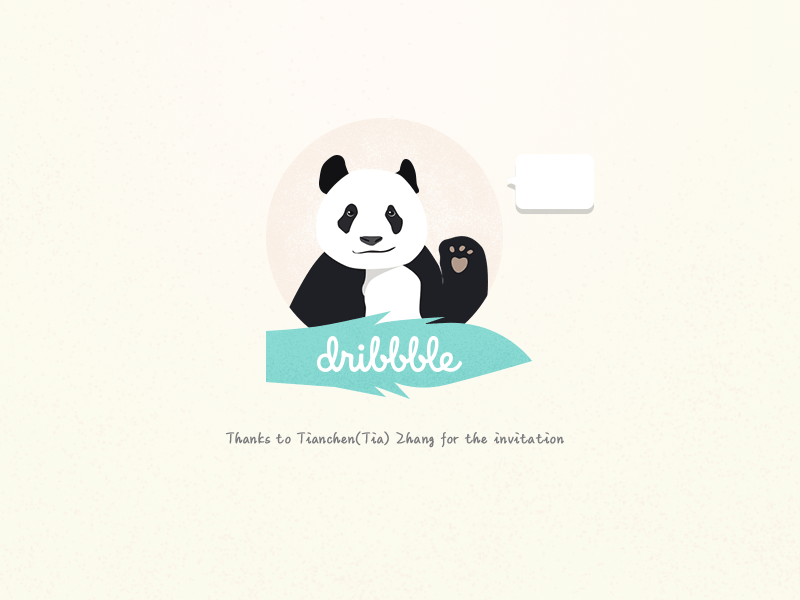 Hello，Dribbble！ design hello dribbble illustration