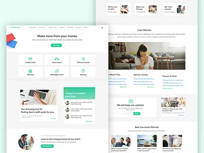 Concept Design For Loan Lending Website app branding design designer icon illustration interface landing page layout logo typography ui uidesign ux vector web webdesign website