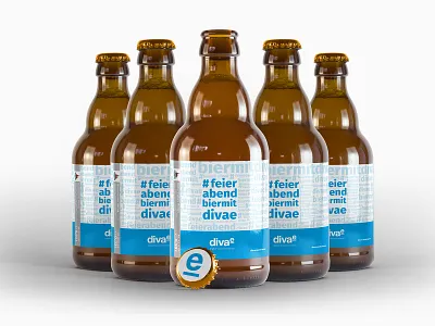 Feierabendbier bottle corporate design design label packaging labeldesign packaging print product design typography