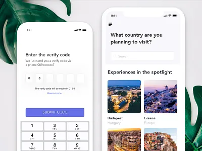 Travel App WIP app color design designer dribbble flat minimal product ui ux