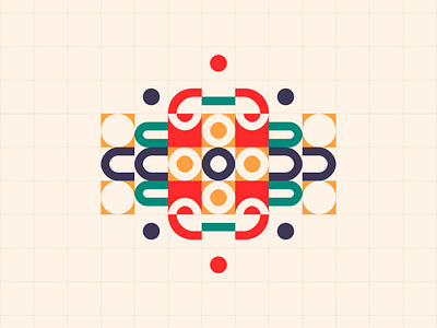 Oriental Bazaar bold colors glyph drawing club glyphs illustration
