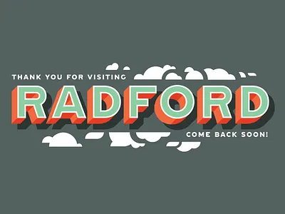 Mural Concept 3d clouds lettering lettering art mural mural design murals radford three dimensional