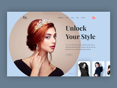 Ax. - Fashion Web UI clothing store colourful design ecommerce fashion header hiwow homepage industrial store shop landind page marketing marketing agency model online shopping product design product landing page theme typography web design