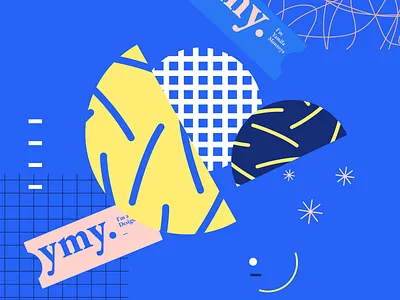 ymy. abstract branding color illustration layout selfbranding