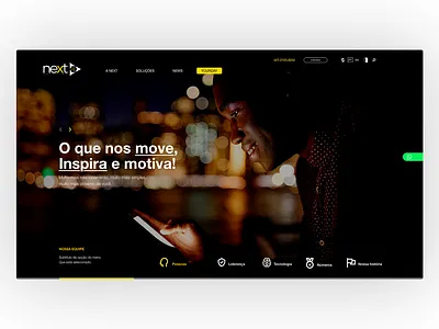 Next Interface design minimal ui ux web website