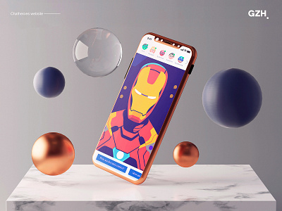 ChatHeroes web experience | 05 branding c4d character cinema 4d design illustration interface minimalism octane ui ux web