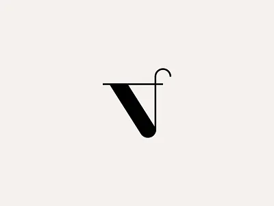 VF Monogram adobe illustrator beauty brand identity branding clean elegant fashion geometry interior design logo minimal minimalism minimalist monogram simple symbol typography vector