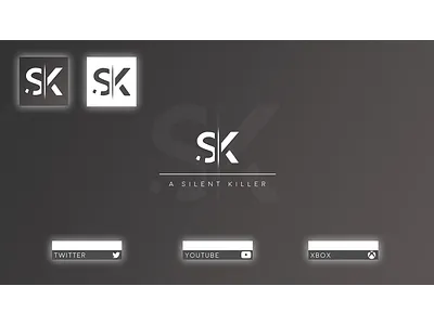Silent Killer Twitch Branding branding design logo twitch