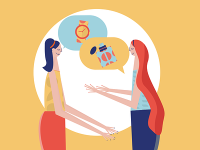 Shopping illustration people shop shopping women