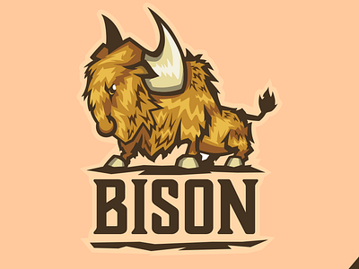 Bison 3 animal art brand branding caricature character creative design digitalart draw elesense graphic icon illustration illustrator image logo logoinspirations logotype vector
