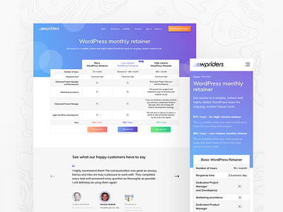 WPRiders Pricing Plans branding clean design flat logo minimal pricing plan pricing table typography ui ux web