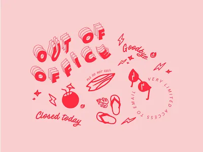 Autoreply for my Work Email When I'm on Vacay airbrush animation calligraphy design digitalart flat 2d geometric flat art graphic art graphic pattern illustration pattern pattern design poster art typography vector