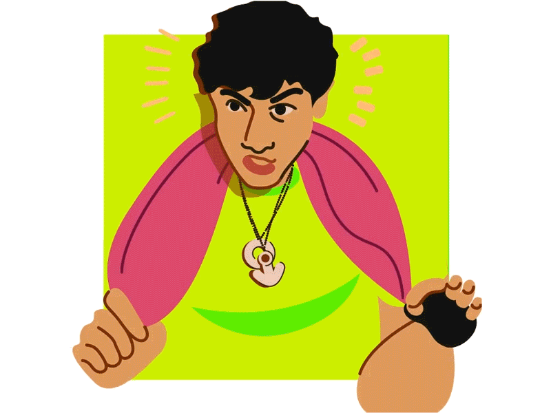 Aati Kiya Khandala - illustration by yesha jain animation by me aftereffects motion design