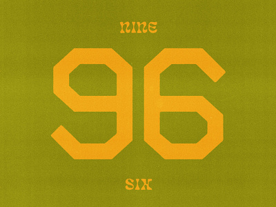 nine six letters numerals type type design typeface typography