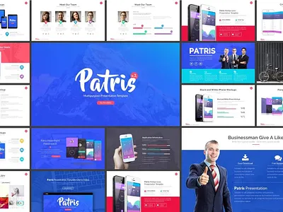 Patris PowerPoint Template [v2] creativemarket free powerpoint meemslide patris patris ppt powerpoint powerpoint template ppt pptx presentation slide template