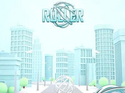 Roller game. UI and 3d 3d 3dsmax design game game ui interface ios logo ui ux