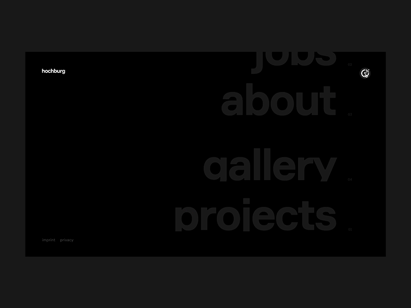 Hochburg – Infinite Menu portfolio ui ux