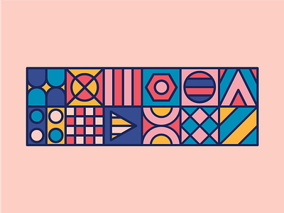 Tapestry. abstract flat illustration pattern shapes