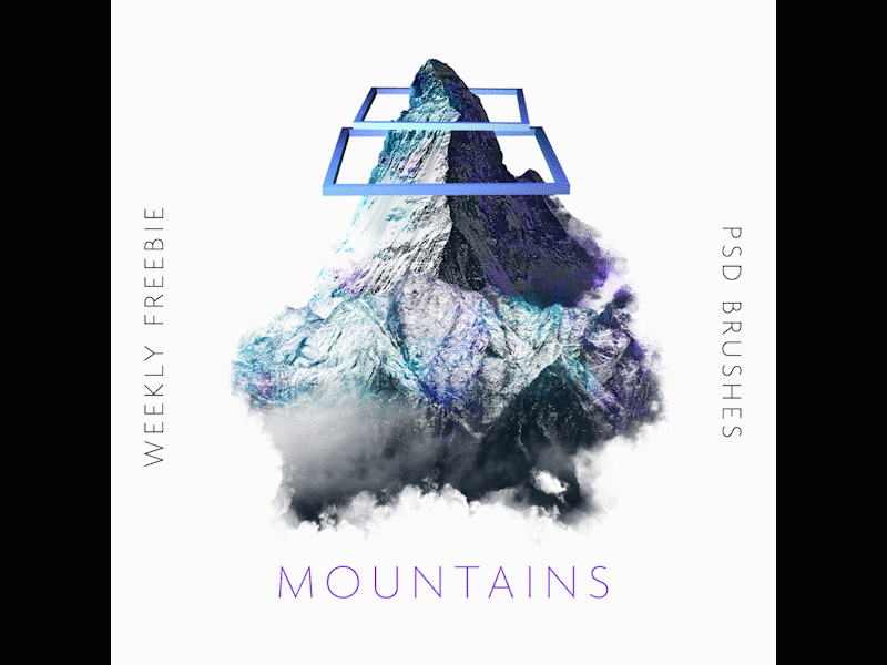 Free PSD Mountain Brushes aftereffects brush brushes experimental free freebie motion graphics motion media mountain photoshop psd psd brush psd design weekly
