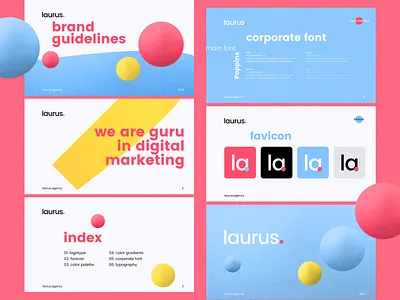 Branding for Laurus Agency brand brand design brandbook branding branding concept branding design creative design logo logotype style template
