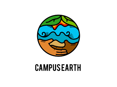campus earth logo exploration 2 illustration logo logo design logo exploration rejected