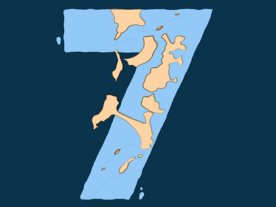 7 Islands of mumbai for giantoctopusstudio 36daysoftype illustration