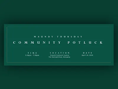 Green Shoots Easter Campaign Design - Banner Invite border church easter green invite serif