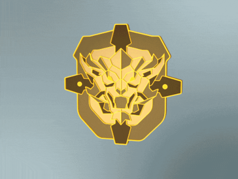 Reinhardt Label Pin Update 3d aftereffects c4d lapel pin lapelpins overwatch reinhardt