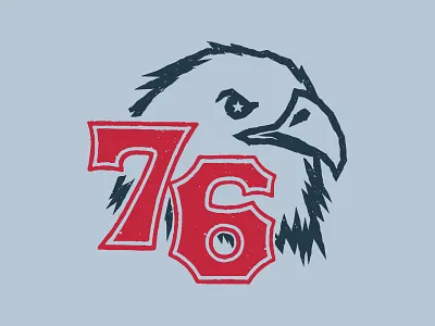 Old Eagle Eye america americana eagle illustration illustrator lunchboxbrain retro type typography usa vintage