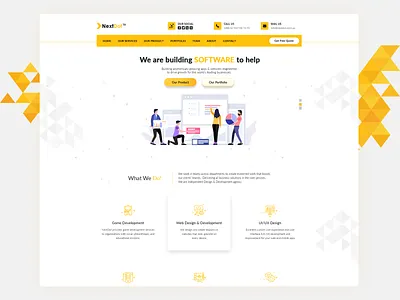Software Company Landing Page UX UI Design landing page landing page design landing page ui landing page ux design ui user experience designer user experience ux user interface design ux web landing page website website concept website design website landing page website template